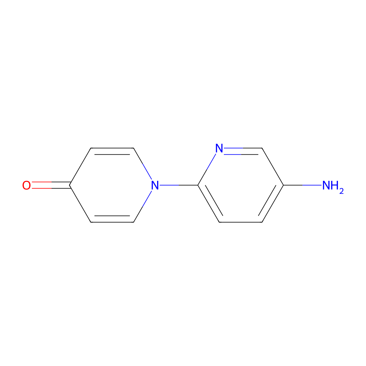 1-(5-Aminopyridin-2-yl)-1,4-dihydropyridin-4-one molecular structure, CAS 1461715-13-8