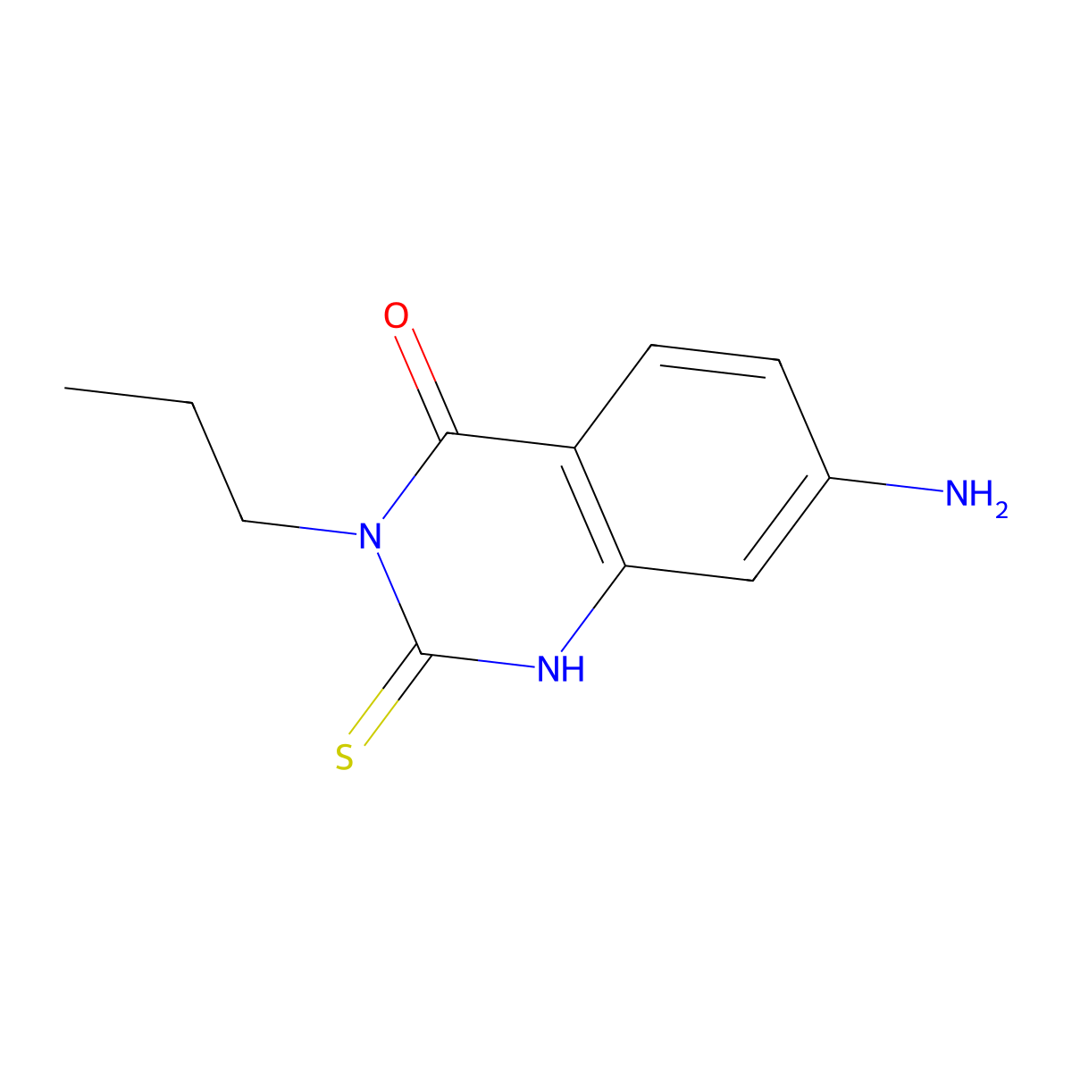 7-Amino-3-propyl-2-sulfanyl-3,4-dihydroquinazolin-4-one molecular structure, CAS 1461715-28-5