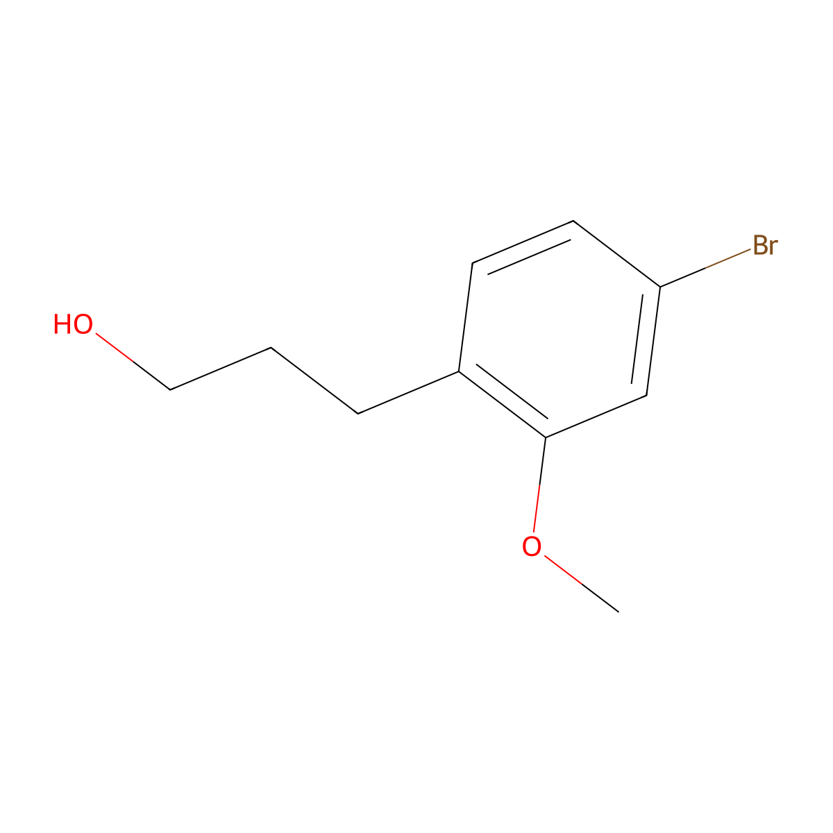 3-(4-Bromo-2-methoxyphenyl)propan-1-ol molecular structure, CAS 1461715-36-5