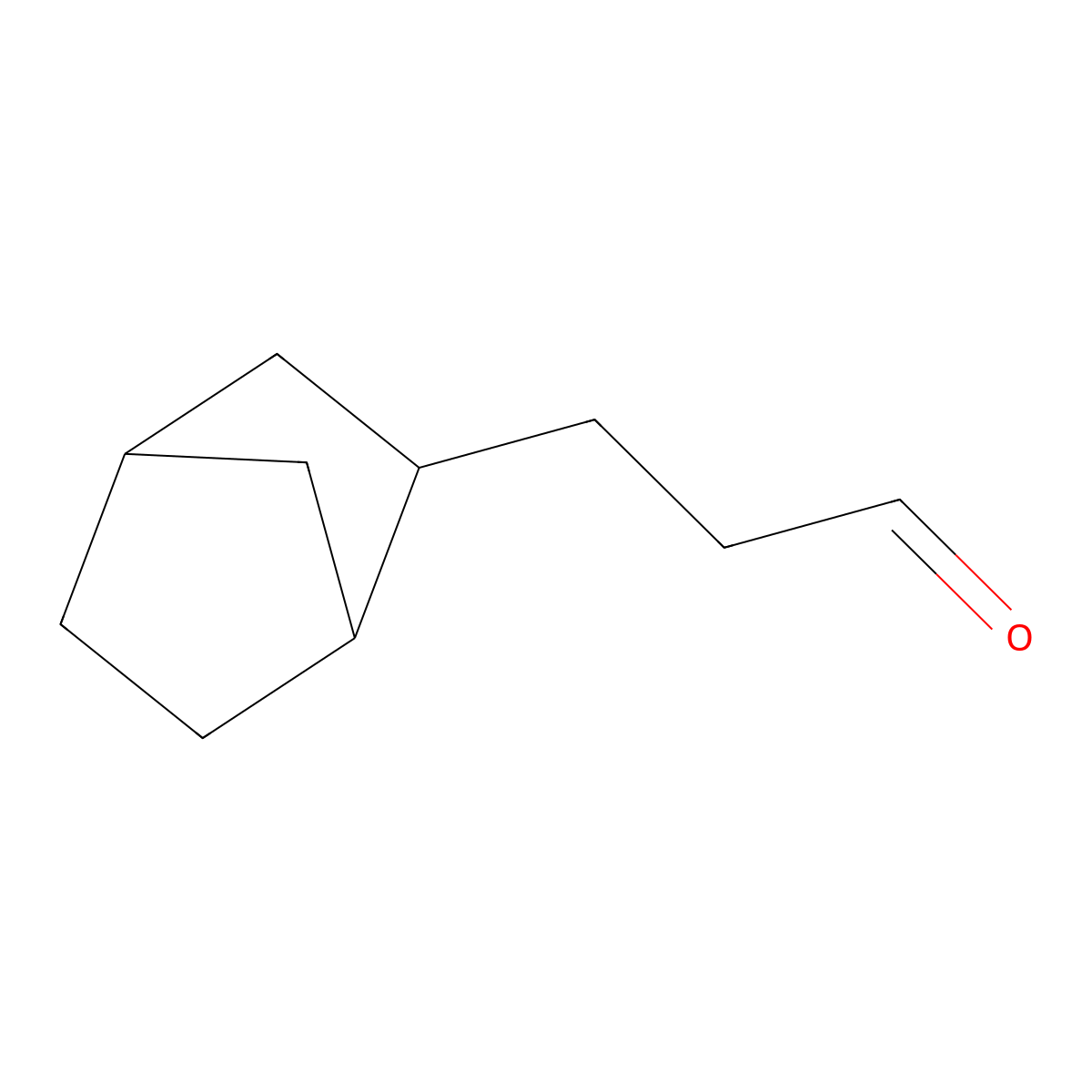 3-(Bicyclo(2.2.1)heptan-2-yl)propanal molecular structure, CAS 1461715-52-5