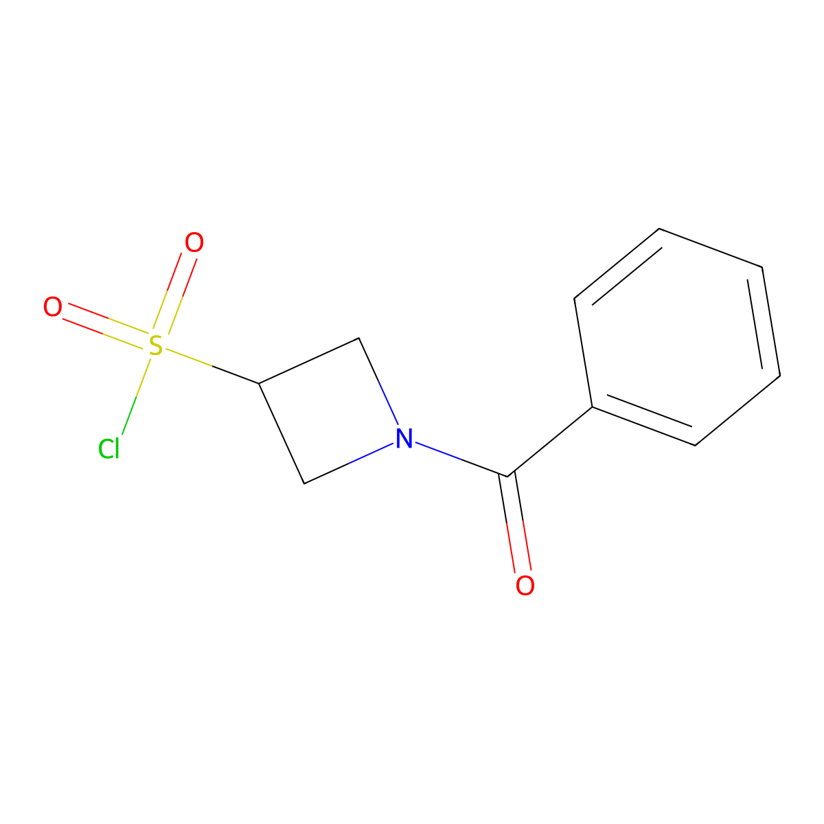 1-Benzoylazetidine-3-sulfonyl chloride molecular structure, CAS 1461715-55-8
