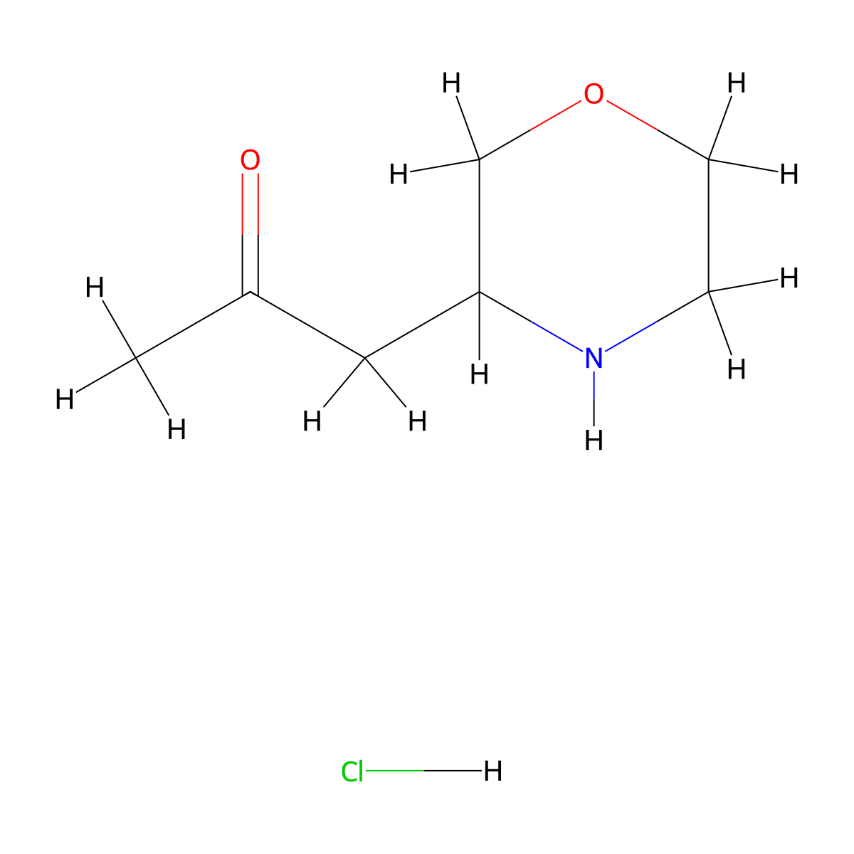 1-(Morpholin-3-yl)propan-2-one hydrochloride molecular structure, CAS 1461715-62-7