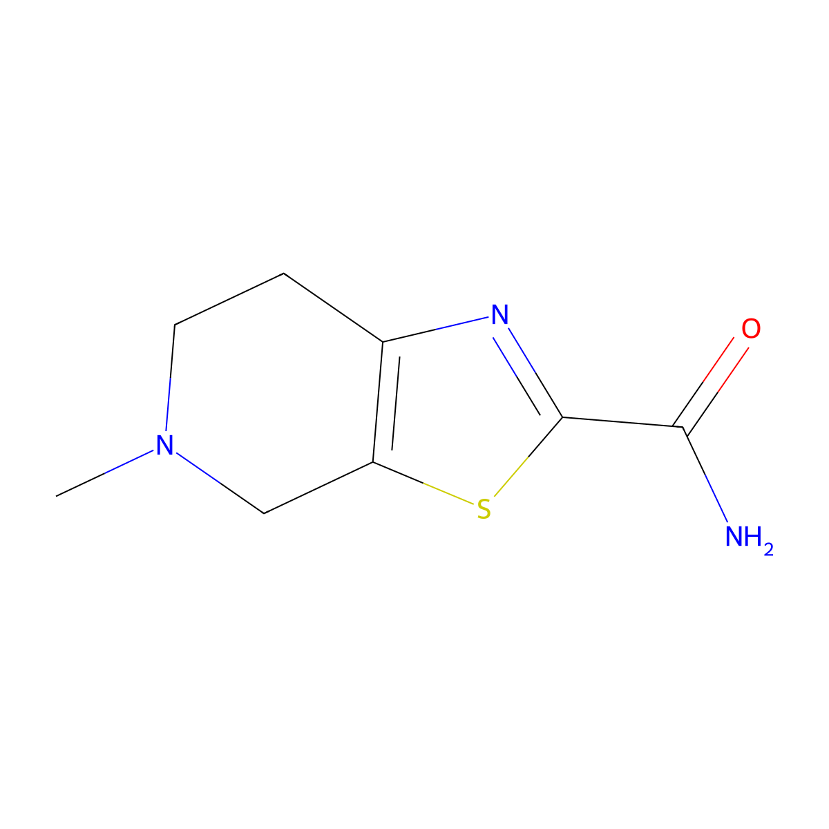 5-Methyl-4H,5H,6H,7H-[1,3]thiazolo[5,4-c]pyridine-2-carboxamide molecular structure, CAS 1461715-68-3