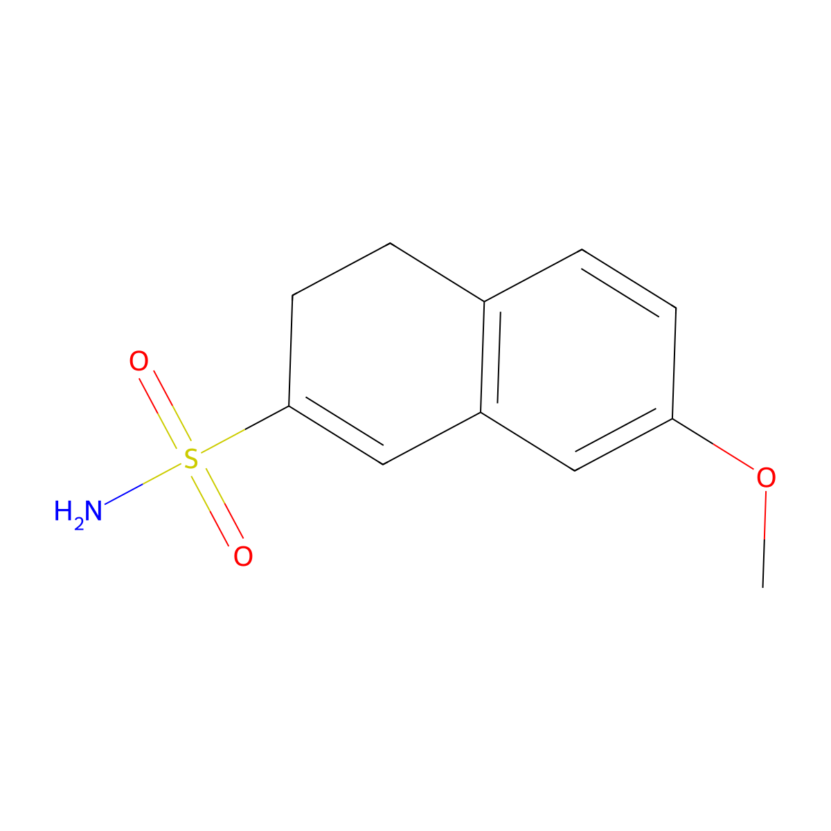7-Methoxy-3,4-dihydronaphthalene-2-sulfonamide molecular structure, CAS 1461715-76-3