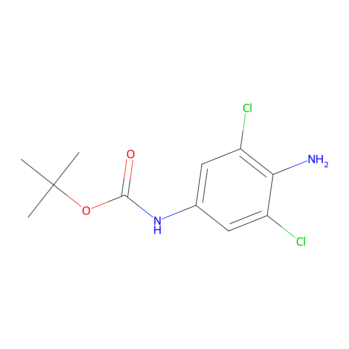 tert-Butyl (4-amino-3,5-dichlorophenyl)carbamate molecular structure, CAS 1461737-67-6