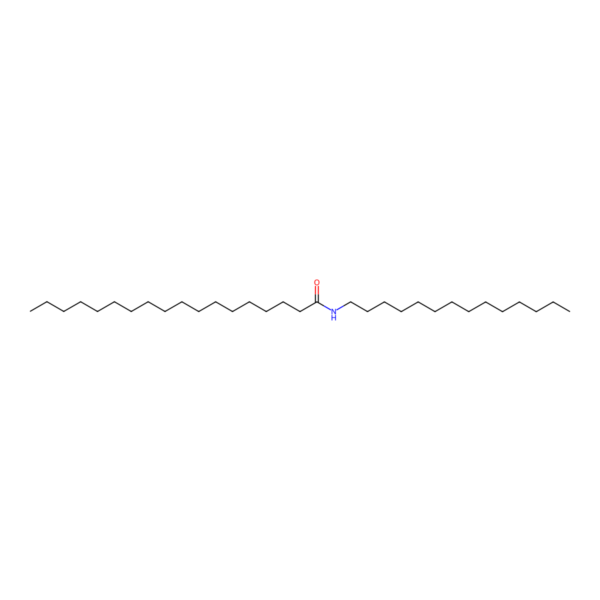 N-Tetradecyloctadecanamide molecular structure, CAS 146177-66-4