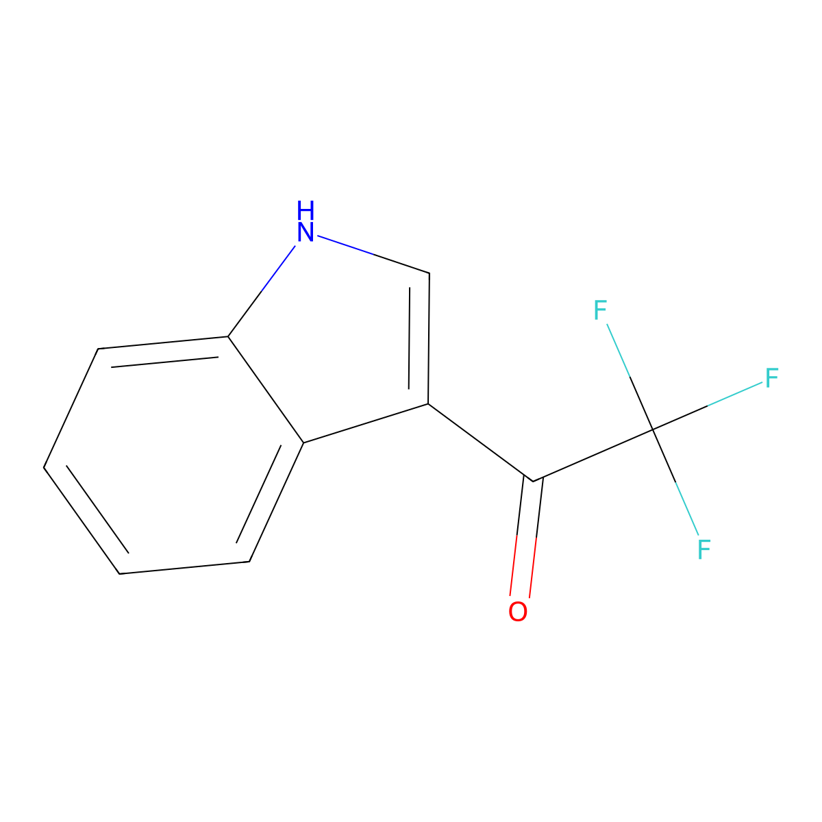 3-(Trifluoroacetyl)indole molecular structure, CAS 14618-45-2