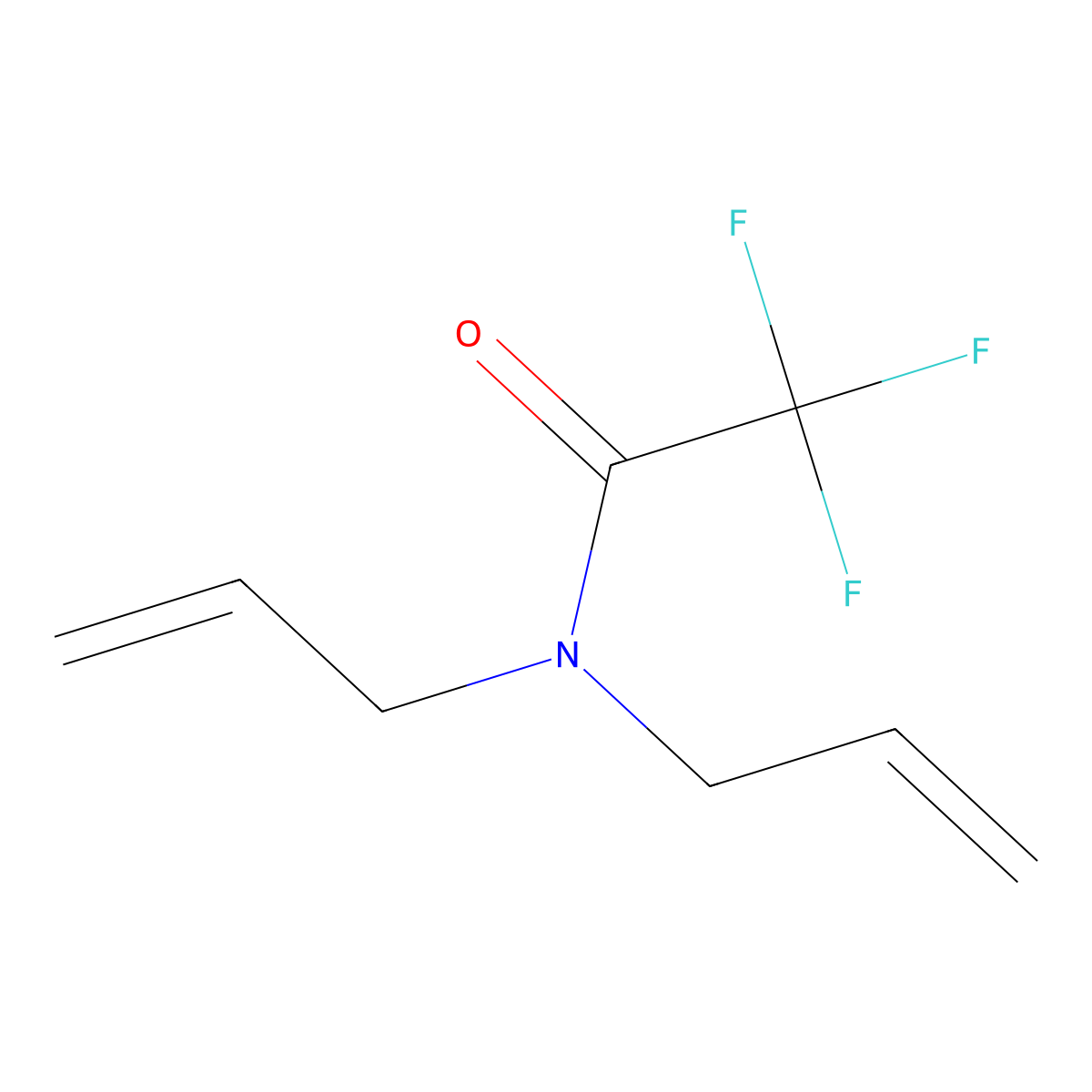 N,N-Diallyl-2,2,2-trifluoroacetamide molecular structure, CAS 14618-49-6