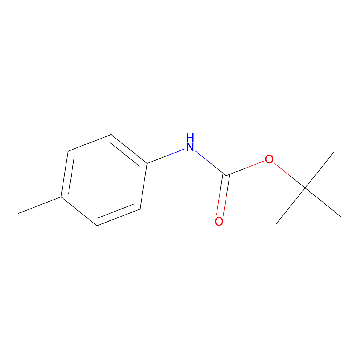 Tert-butyl p-tolylcarbamate molecular structure, CAS 14618-59-8
