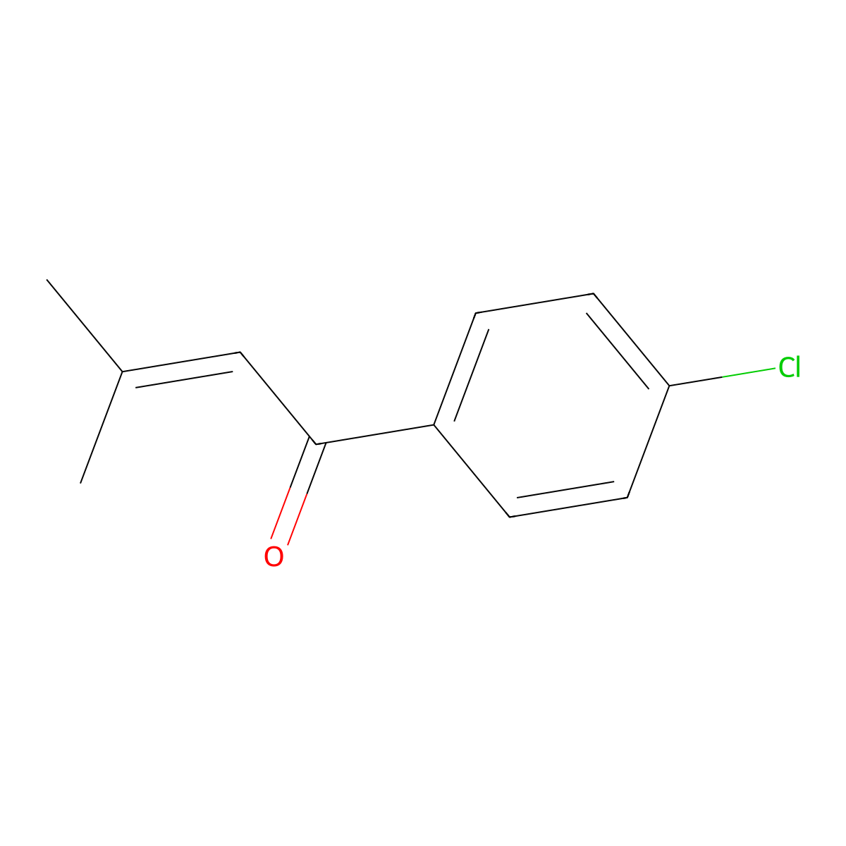 1-(4-Chlorophenyl)-3-methylbut-2-en-1-one molecular structure, CAS 14618-90-7