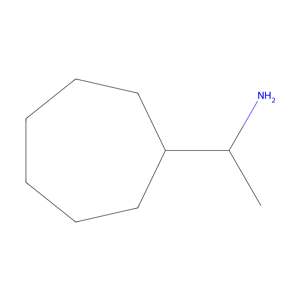 (1R)-1-cycloheptylethan-1-amine molecular structure, CAS 1461868-65-4