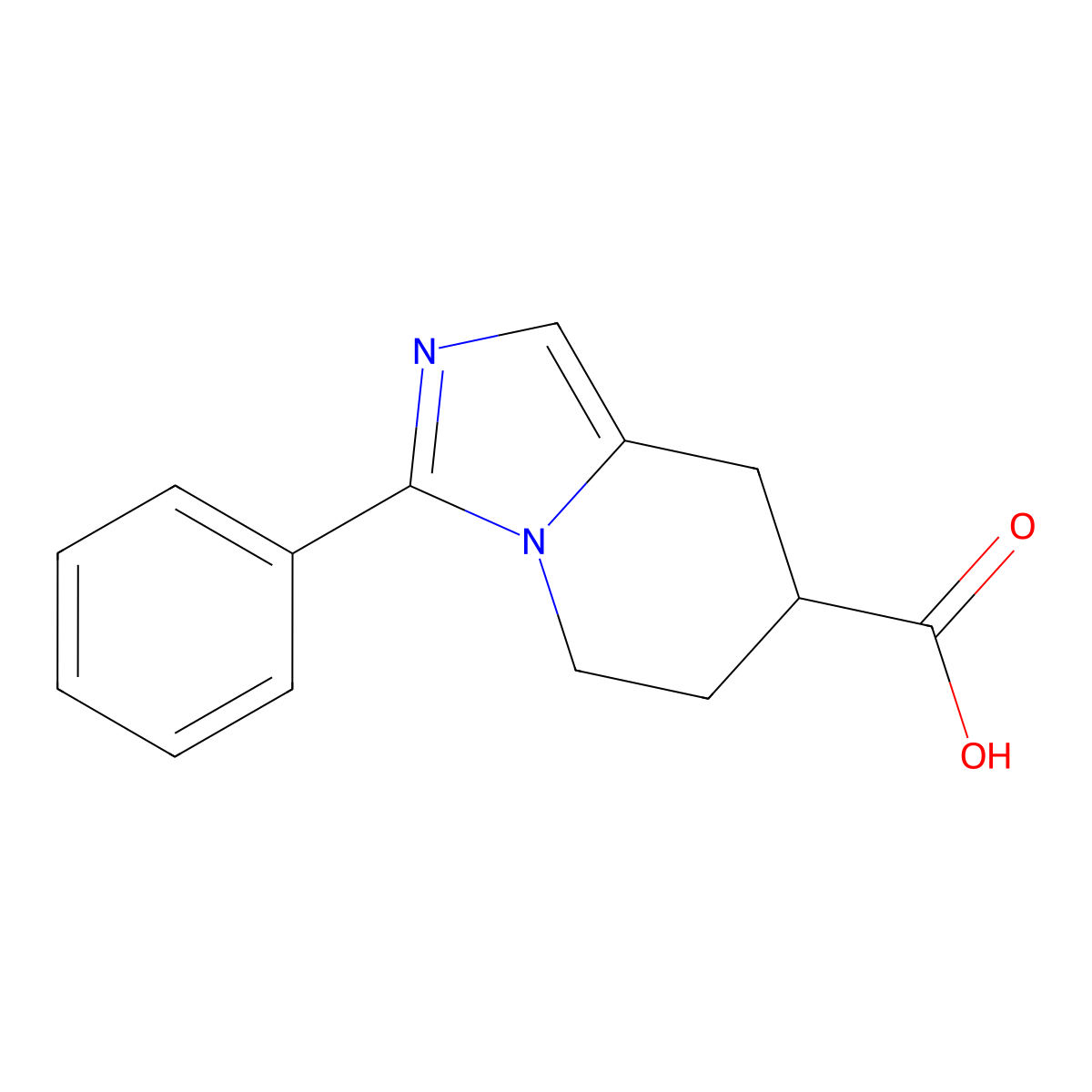 3-Phenyl-5,6,7,8-tetrahydroimidazo[1,5-a]pyridine-7-carboxylicacid molecular structure, CAS 1461868-85-8