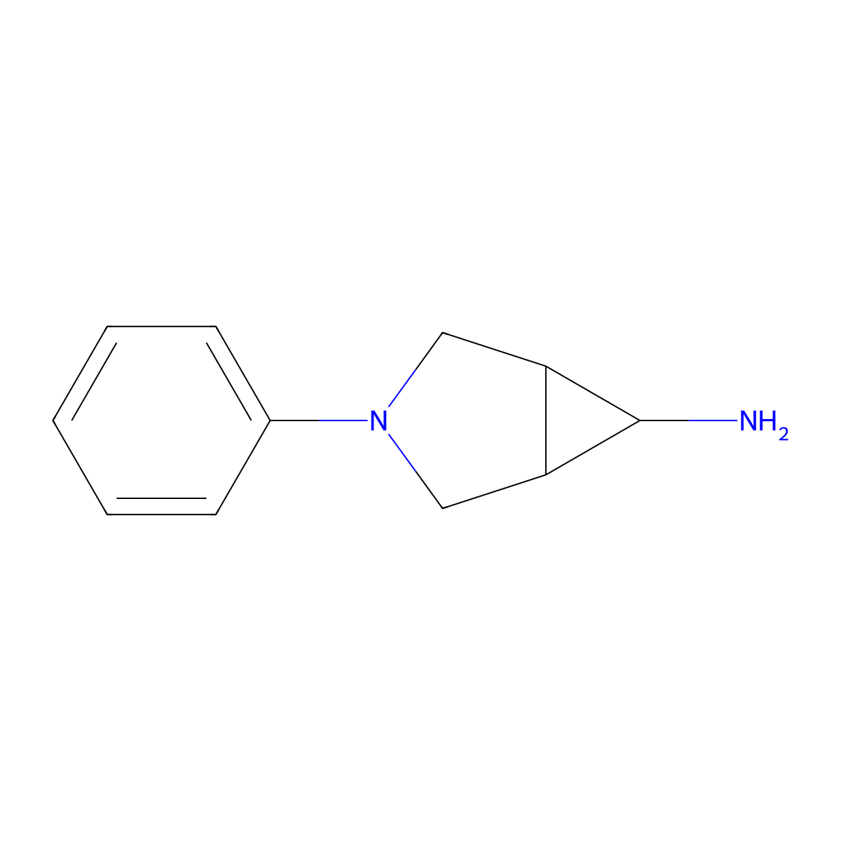3-Phenyl-3-azabicyclo[3.1.0]hexan-6-amine molecular structure, CAS 1461868-94-9