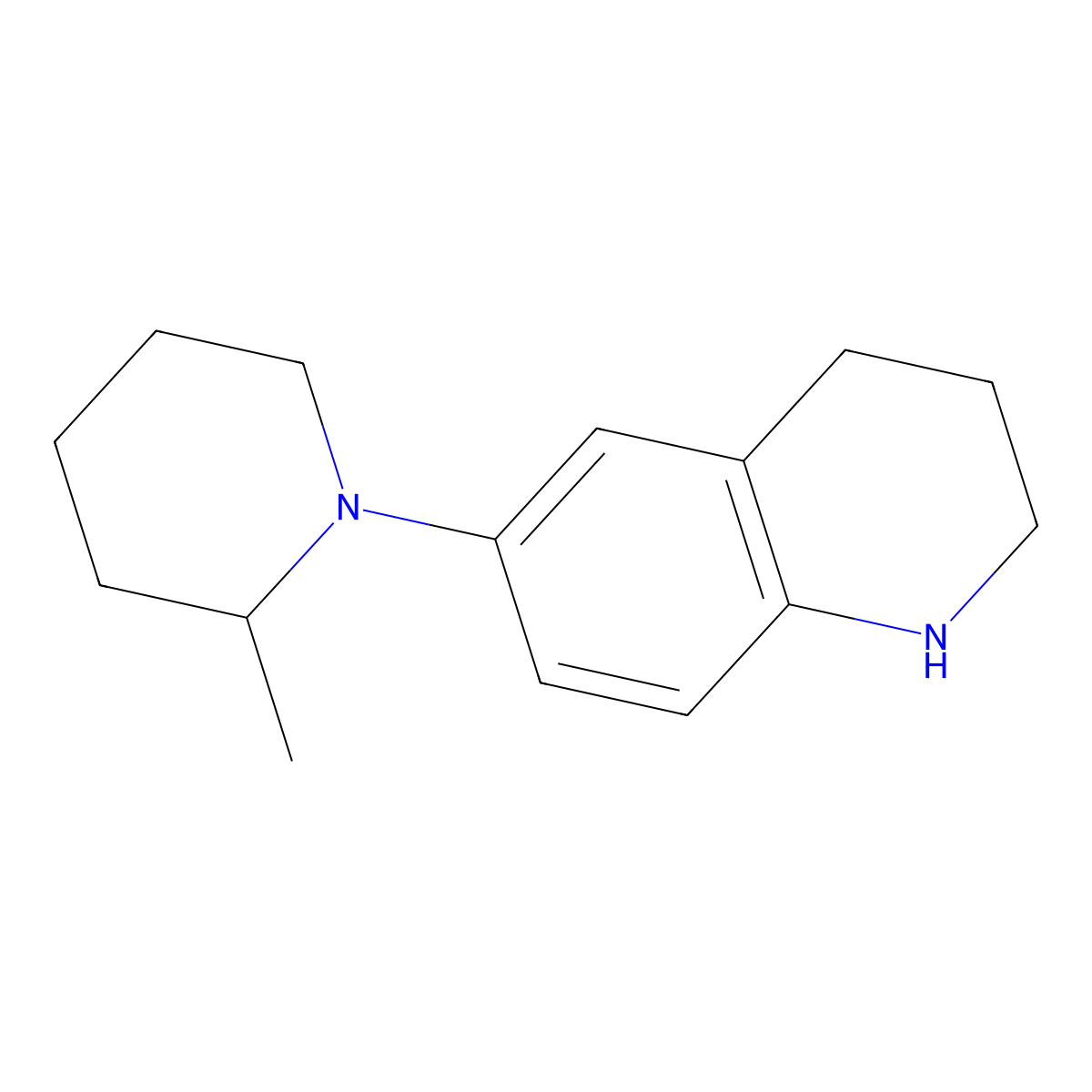 6-(2-Methylpiperidin-1-yl)-1,2,3,4-tetrahydroquinoline molecular structure, CAS 1461869-39-5