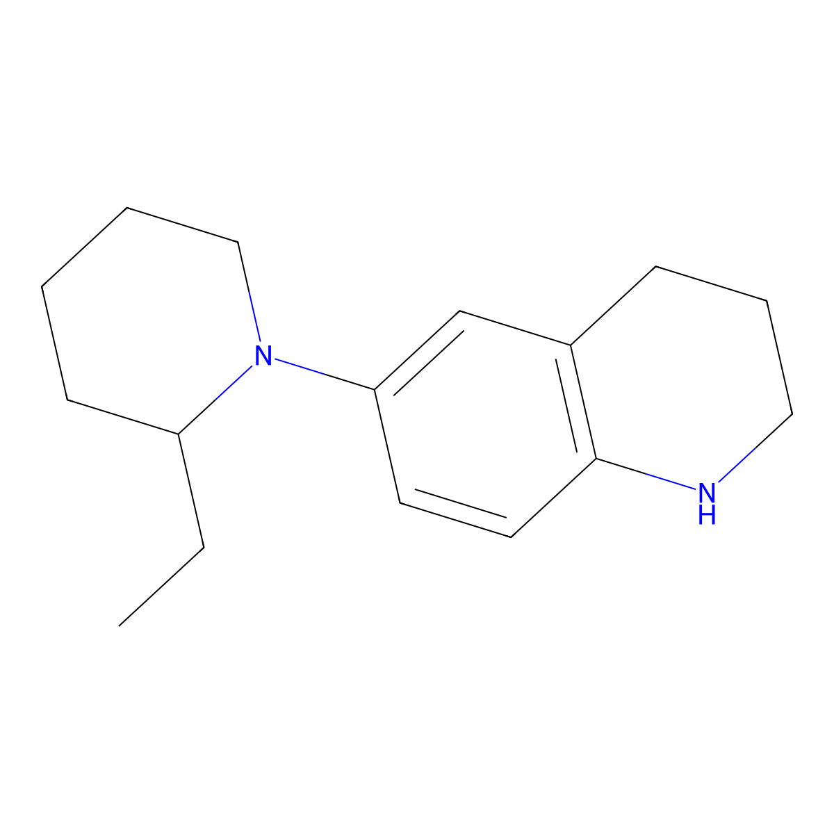 6-(2-Ethylpiperidin-1-yl)-1,2,3,4-tetrahydroquinoline molecular structure, CAS 1461869-44-2