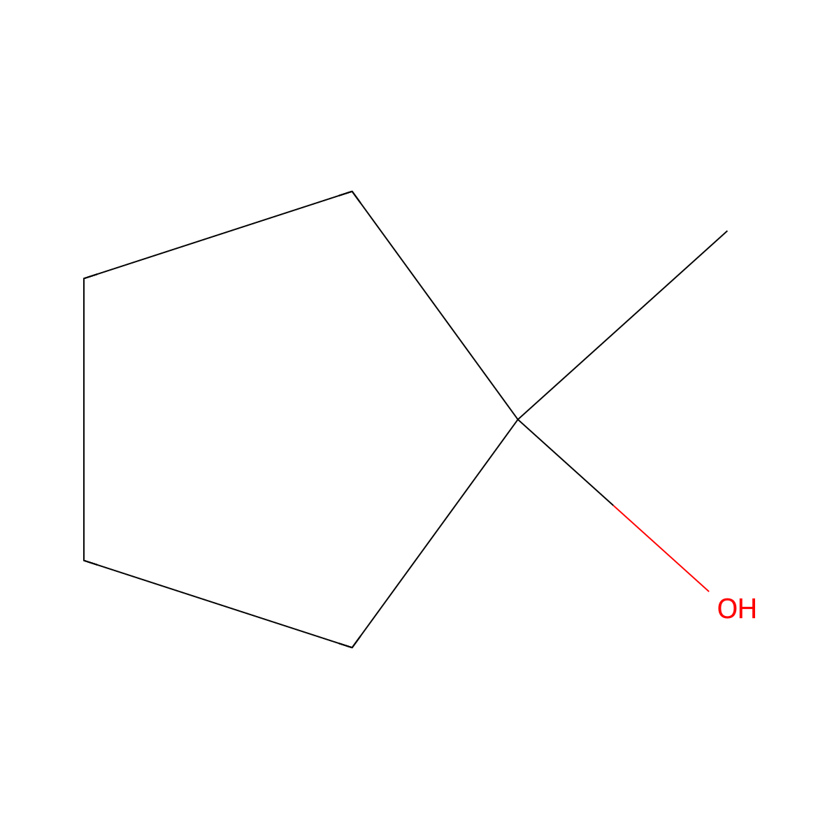 1-Methylcyclopentanol molecular structure, CAS 1462-03-9