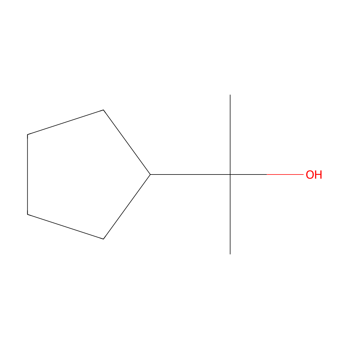 2-Cyclopentylpropan-2-ol molecular structure, CAS 1462-06-2