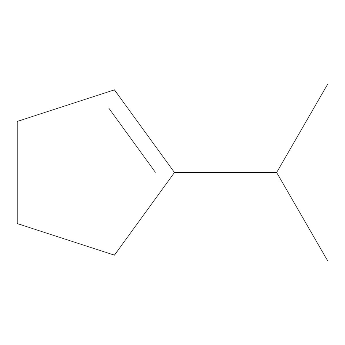 1-Isopropylcyclopentene molecular structure, CAS 1462-07-3