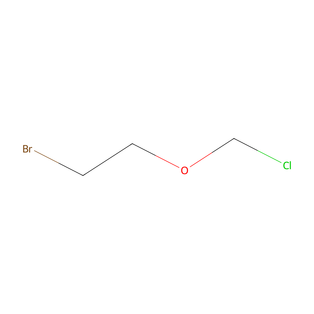 1-Bromo-2-(chloromethoxy)ethane molecular structure, CAS 1462-35-7