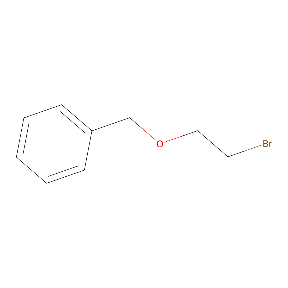 Benzene, ((2-bromoethoxy)methyl)- molecular structure, CAS 1462-37-9