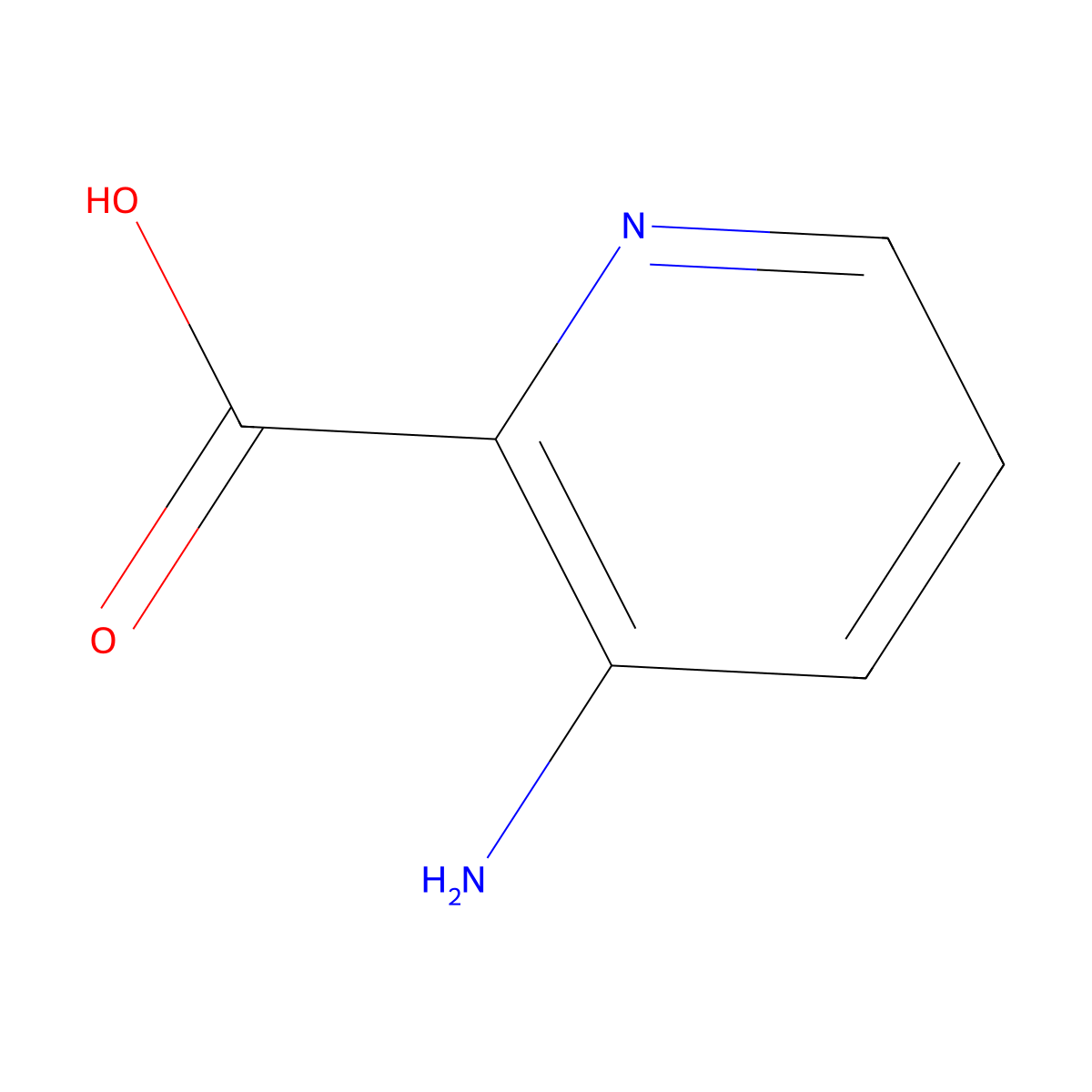 3-Aminopicolinic acid molecular structure, CAS 1462-86-8