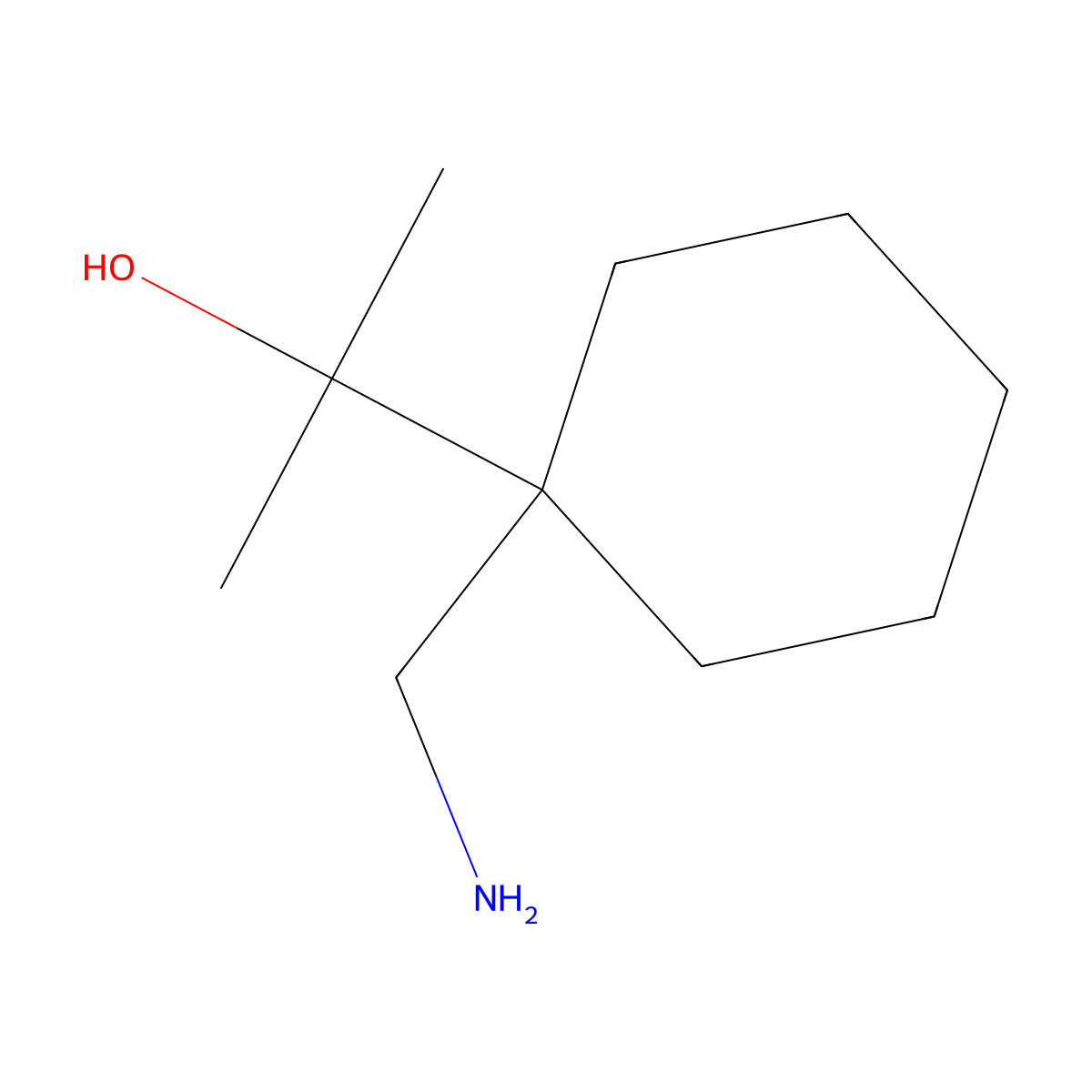 2-[1-(Aminomethyl)cyclohexyl]propan-2-ol molecular structure, CAS 1462255-30-6