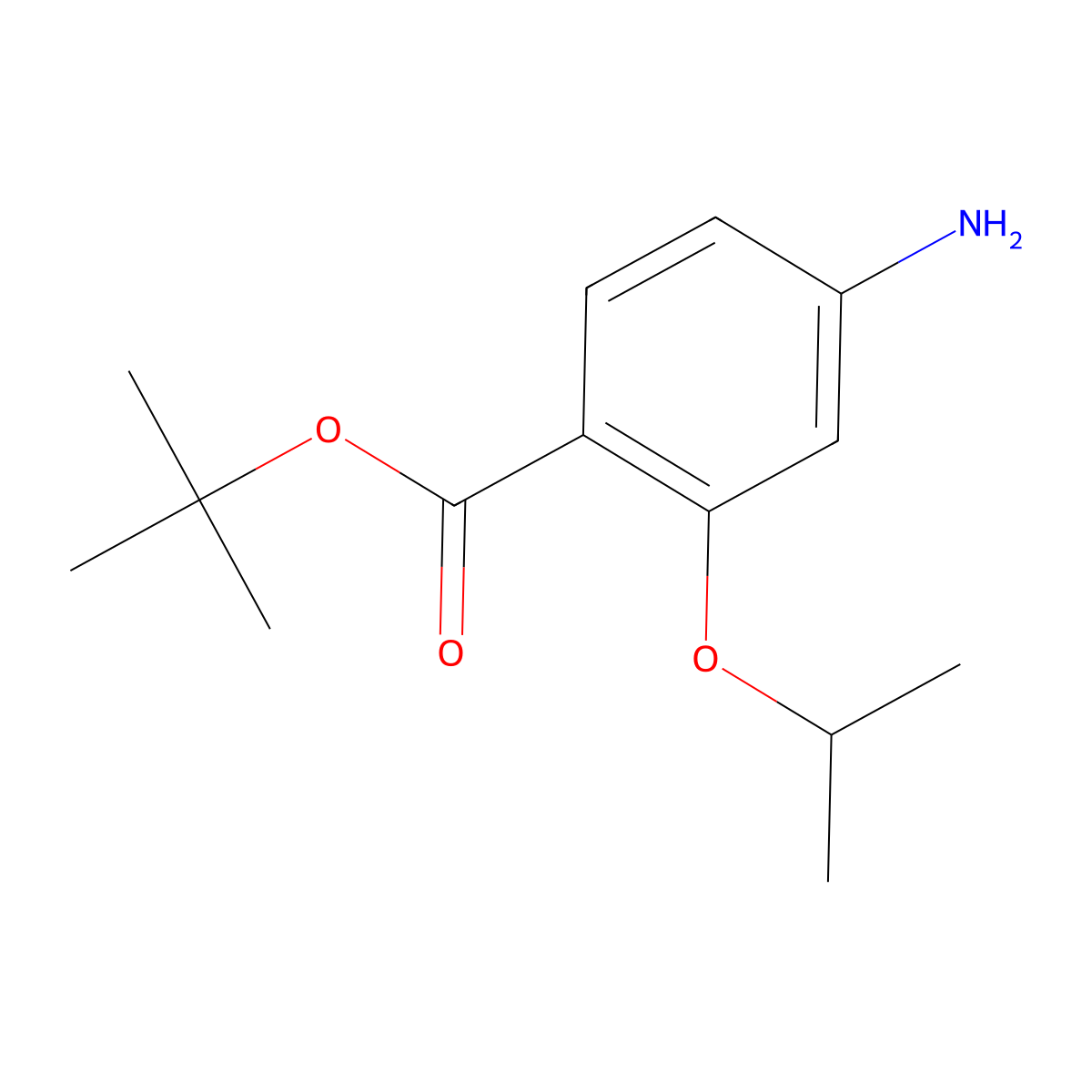 tert-Butyl 4-amino-2-isopropoxybenzoate molecular structure, CAS 1462288-42-1
