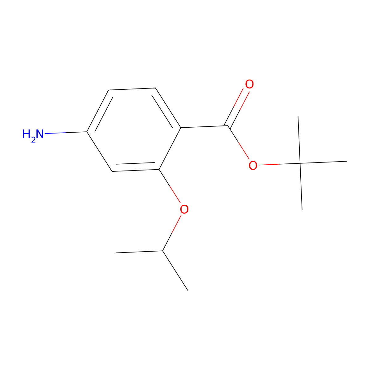 tert-Butyl 4-amino-2-isopropoxybenzoate molecular structure, CAS 1462288-42-1