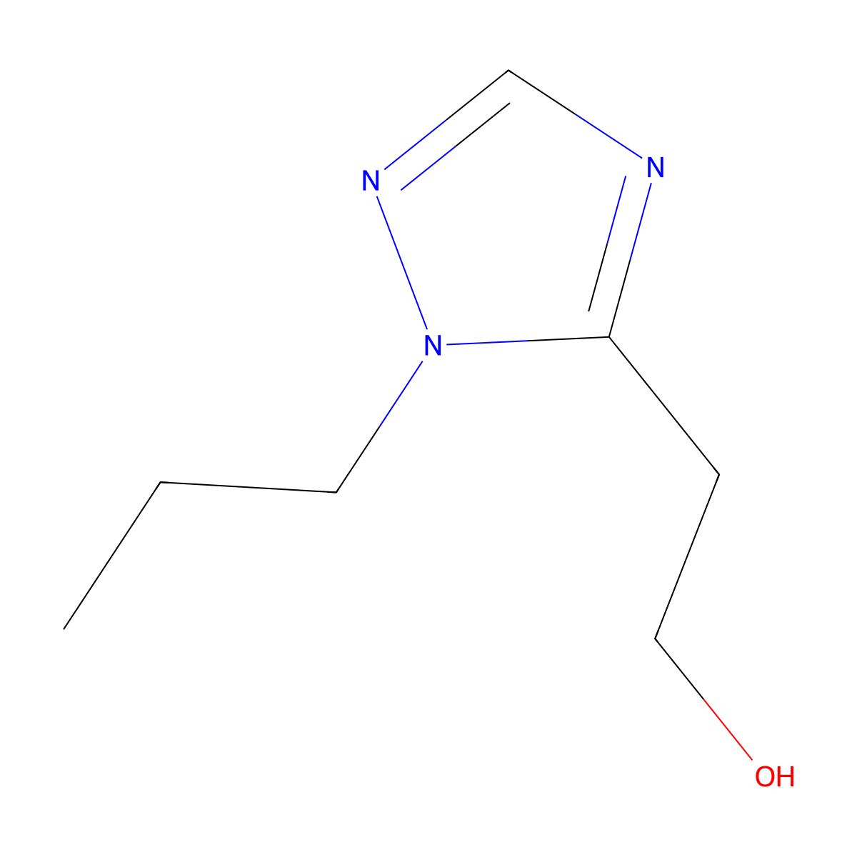 2-(1-propyl-1H-1,2,4-triazol-5-yl)ethan-1-ol molecular structure, CAS 1462299-36-0