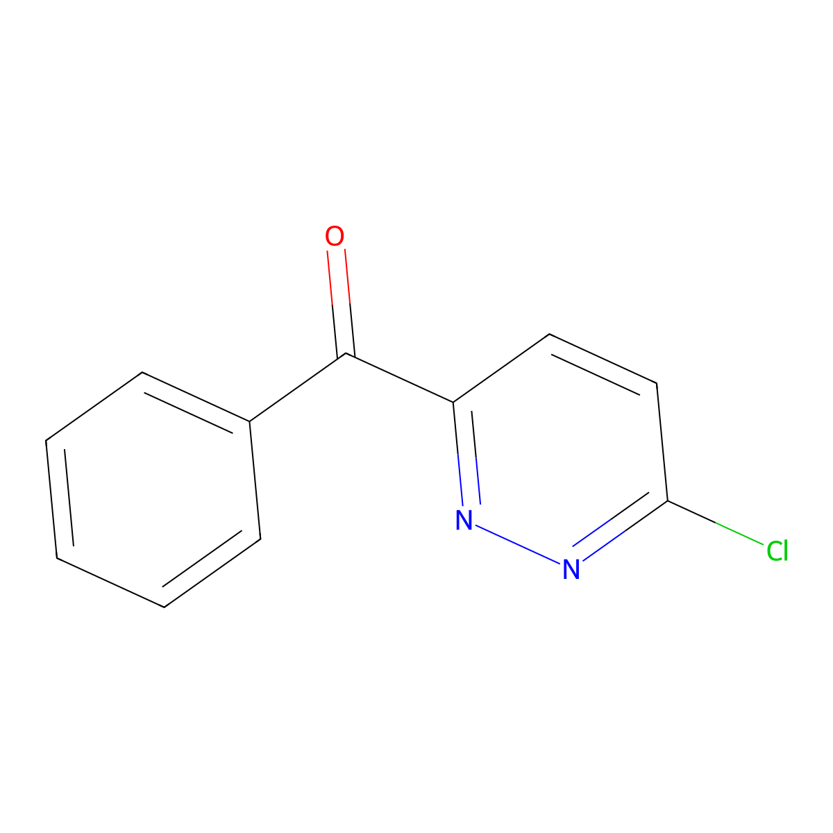 (6-Chloropyridazin-3-YL)(phenyl)methanone molecular structure, CAS 146233-32-1