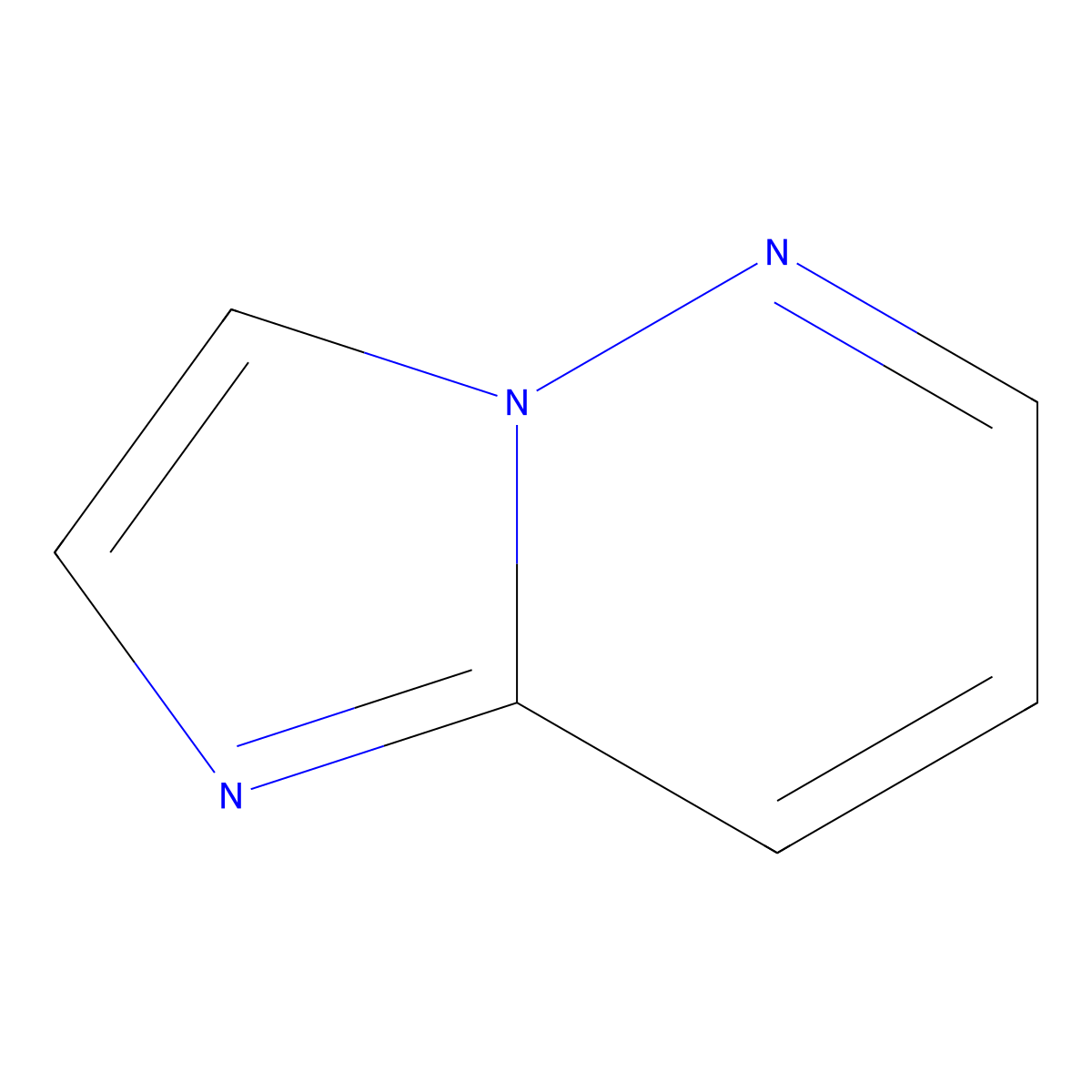 Imidazo(1,2-b)pyridazine molecular structure, CAS 146233-39-8