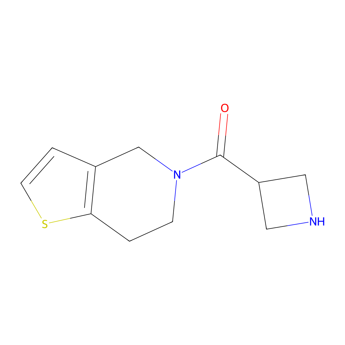 3-{4H,5H,6H,7H-thieno[3,2-c]pyridine-5-carbonyl}azetidine molecular structure, CAS 1462334-36-6