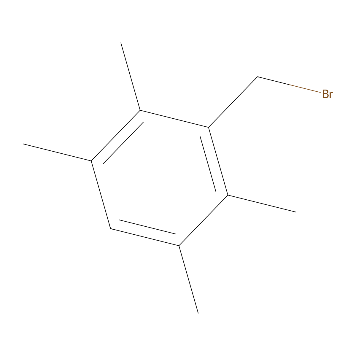 2,3,5,6-Tetramethylbenzyl bromide molecular structure, CAS 146234-30-2