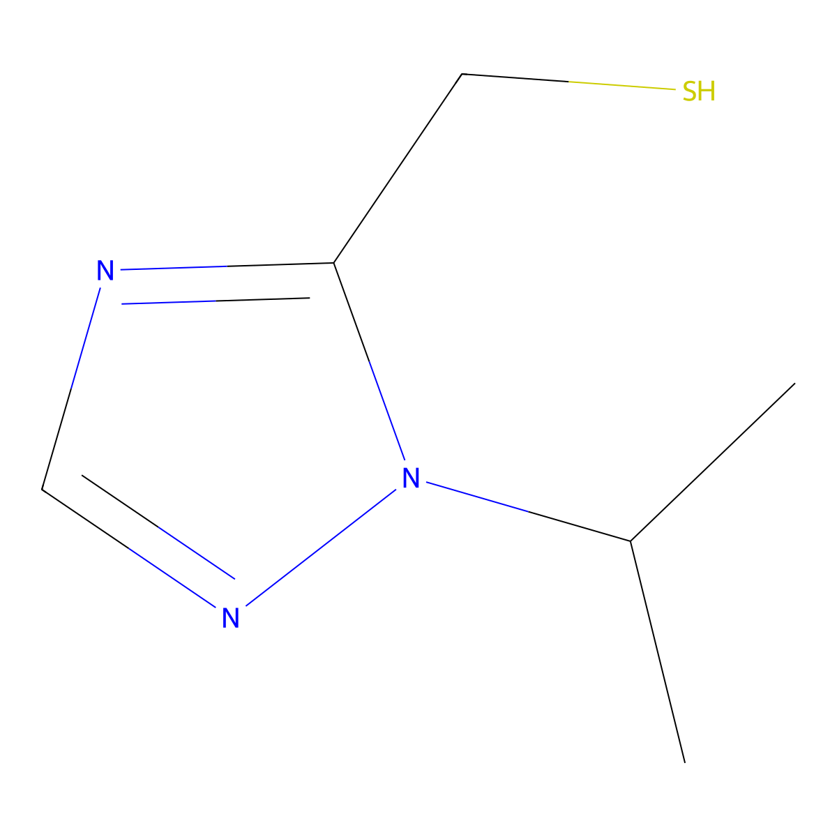 [1-(propan-2-yl)-1H-1,2,4-triazol-5-yl]methanethiol molecular structure, CAS 1462340-88-0