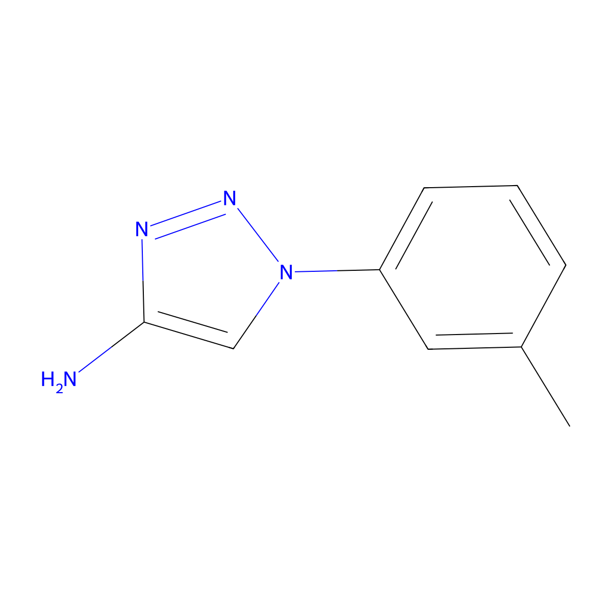 1-(m-tolyl)-1H-1,2,3-triazol-4-amine molecular structure, CAS 1462364-25-5