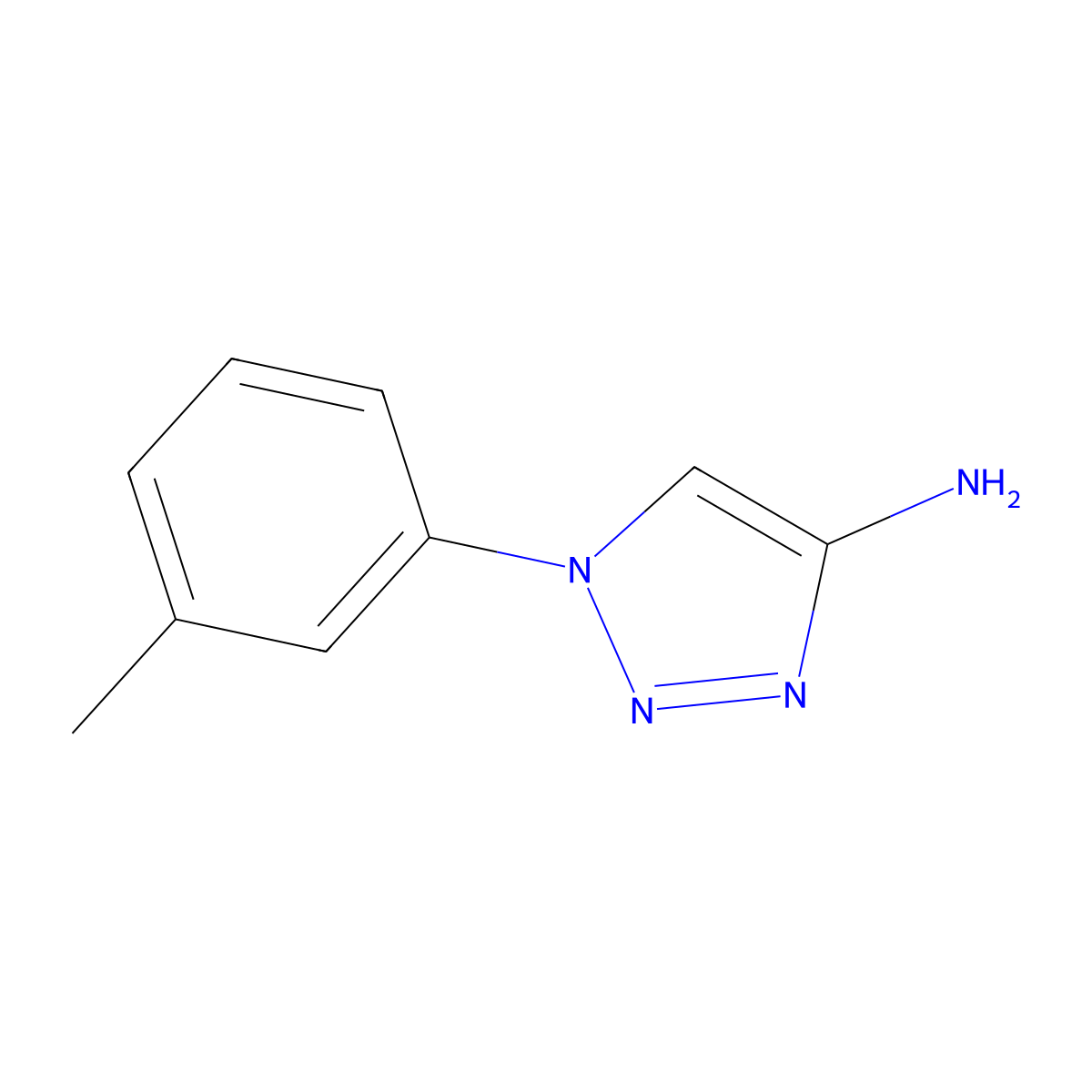 1-(m-tolyl)-1H-1,2,3-triazol-4-amine molecular structure, CAS 1462364-25-5