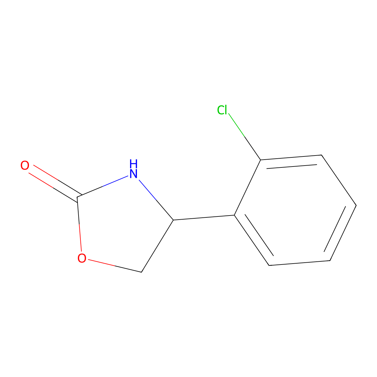 4-(2-Chlorophenyl)-1,3-oxazolidin-2-one molecular structure, CAS 1462373-09-6