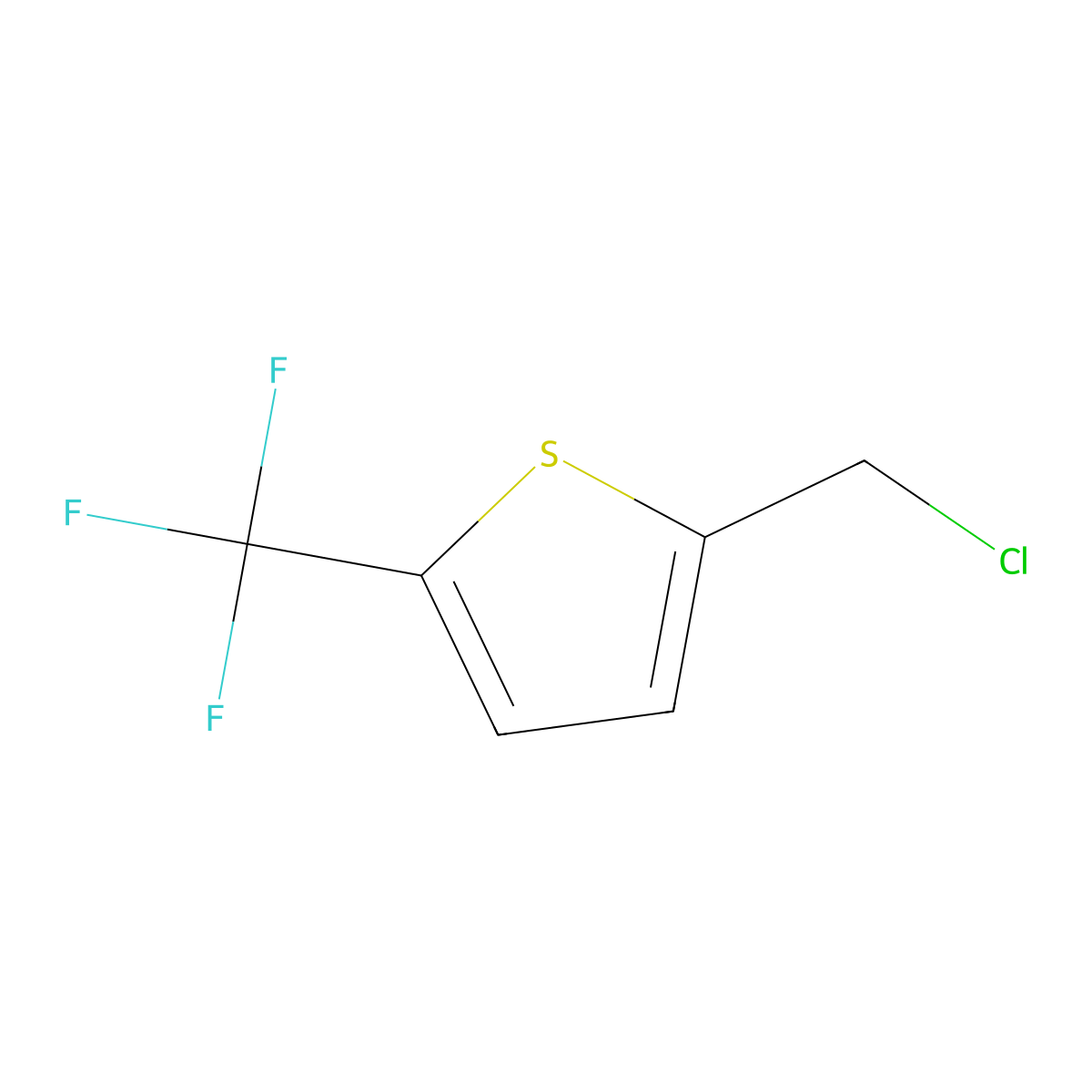 2-(Chloromethyl)-5-(trifluoromethyl)thiophene molecular structure, CAS 1462383-18-1