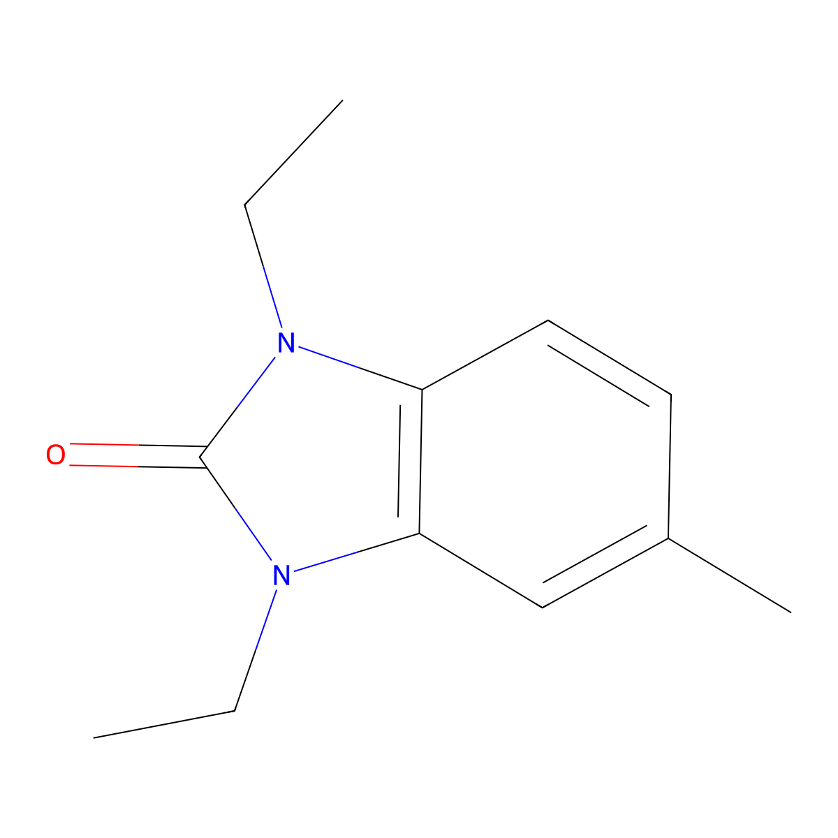1,3-Diethyl-5-methyl-1H-benzo[d]imidazol-2(3H)-one molecular structure, CAS 14624-84-1