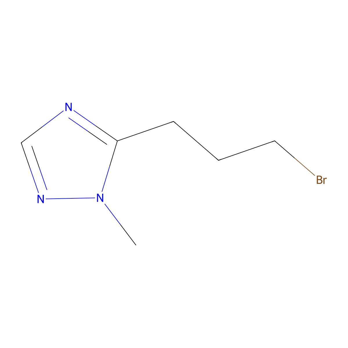 5-(3-bromopropyl)-1-methyl-1H-1,2,4-triazole molecular structure, CAS 1462402-94-3