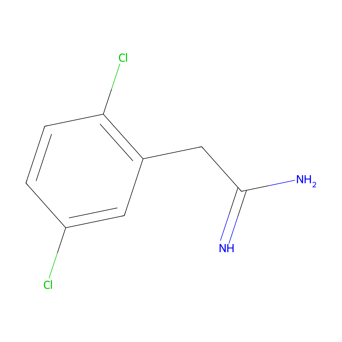 2-(2,5-Dichlorophenyl)acetimidamide molecular structure, CAS 1462405-91-9
