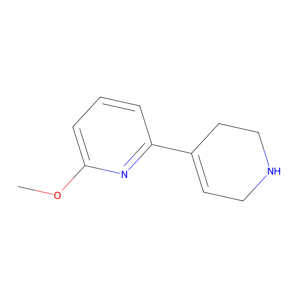 6-Methoxy-1',2',3',6'-tetrahydro-2,4'-bipyridine molecular structure, CAS 1462469-78-8