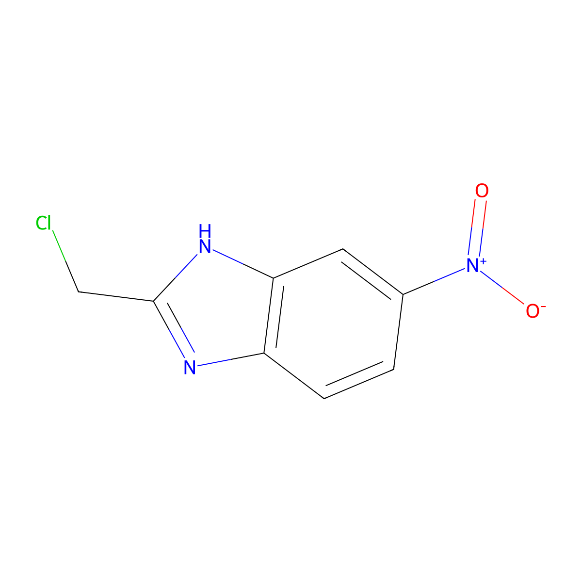 2-Chloromethyl-6-nitro-1H-benzoimidazole molecular structure, CAS 14625-39-9