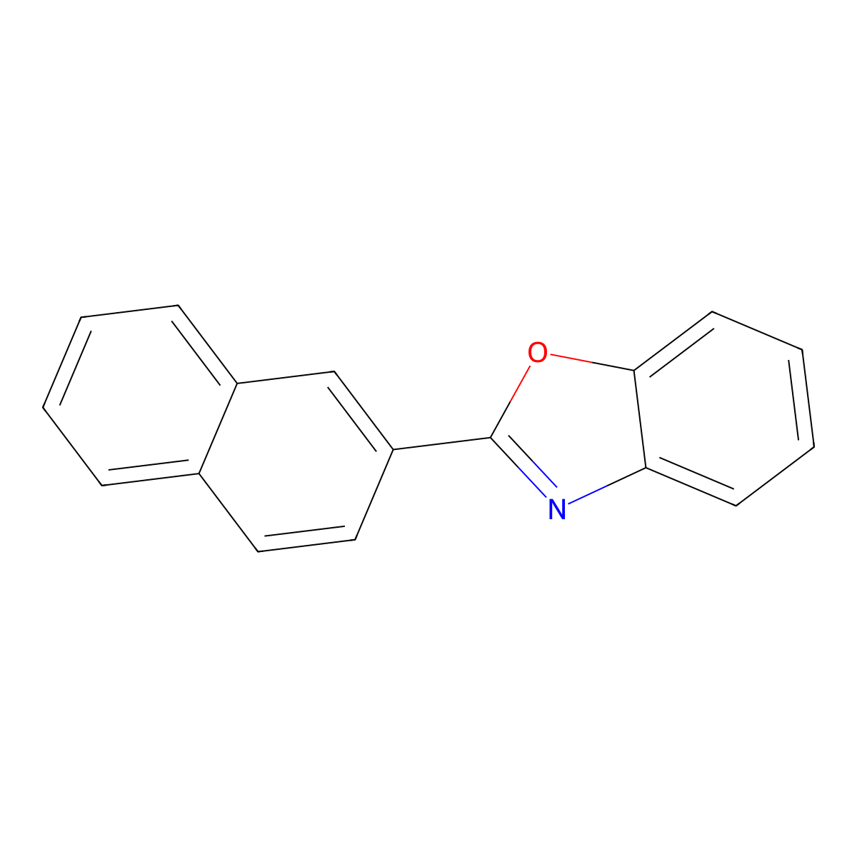 2-(Naphthalen-2-yl)-1,3-benzoxazole molecular structure, CAS 14625-56-0