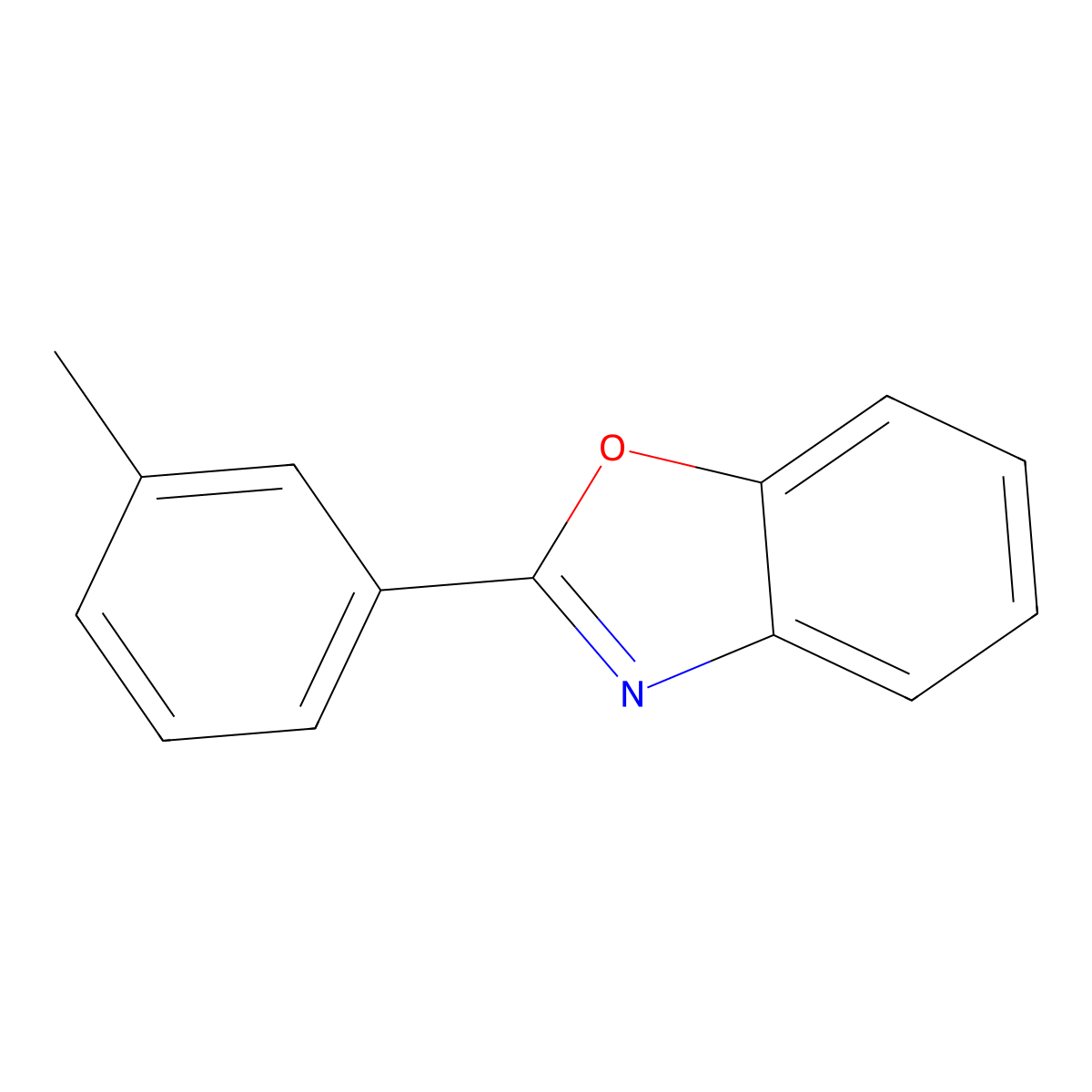 2-(3-Methylphenyl)benzoxazole molecular structure, CAS 14625-58-2