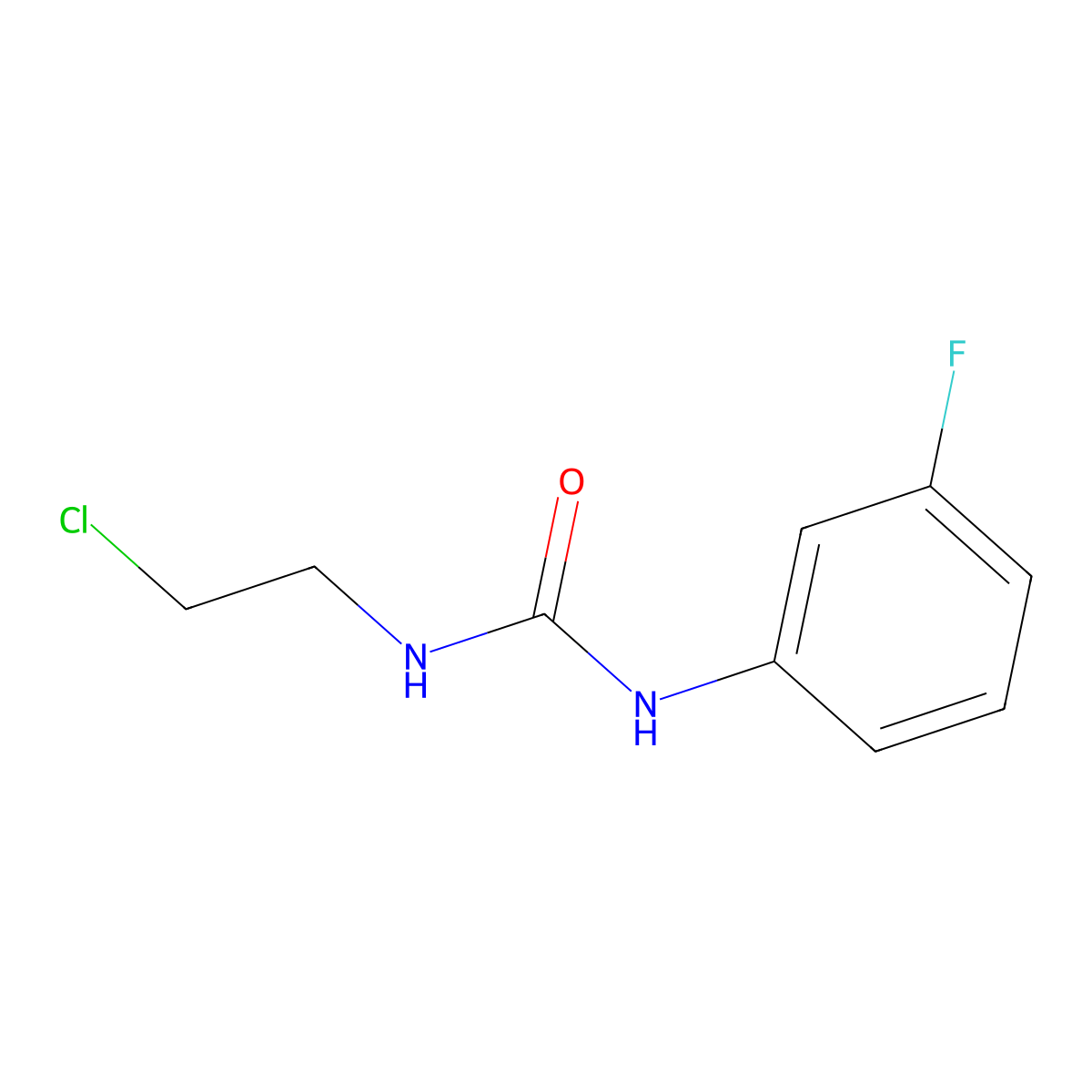1-(2-Chloroethyl)-3-(3-fluorophenyl)urea molecular structure, CAS 146257-15-0