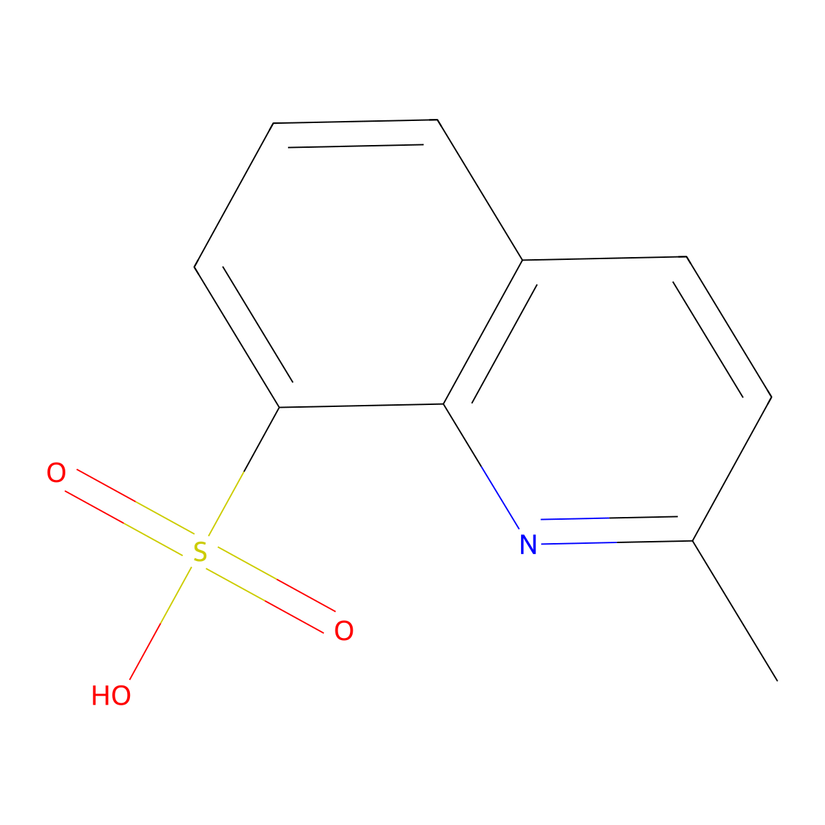 Quinaldine-8-sulfonic acid molecular structure, CAS 146257-38-7