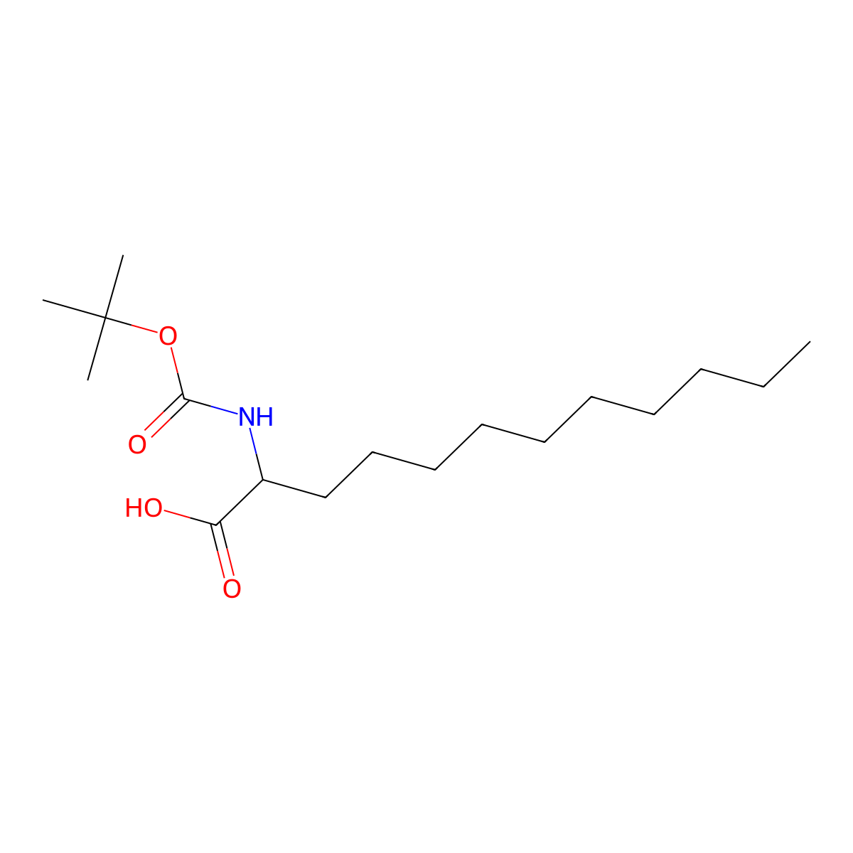 (2S)-2-(Boc-amino)dodecanoic acid molecular structure, CAS 146276-04-2