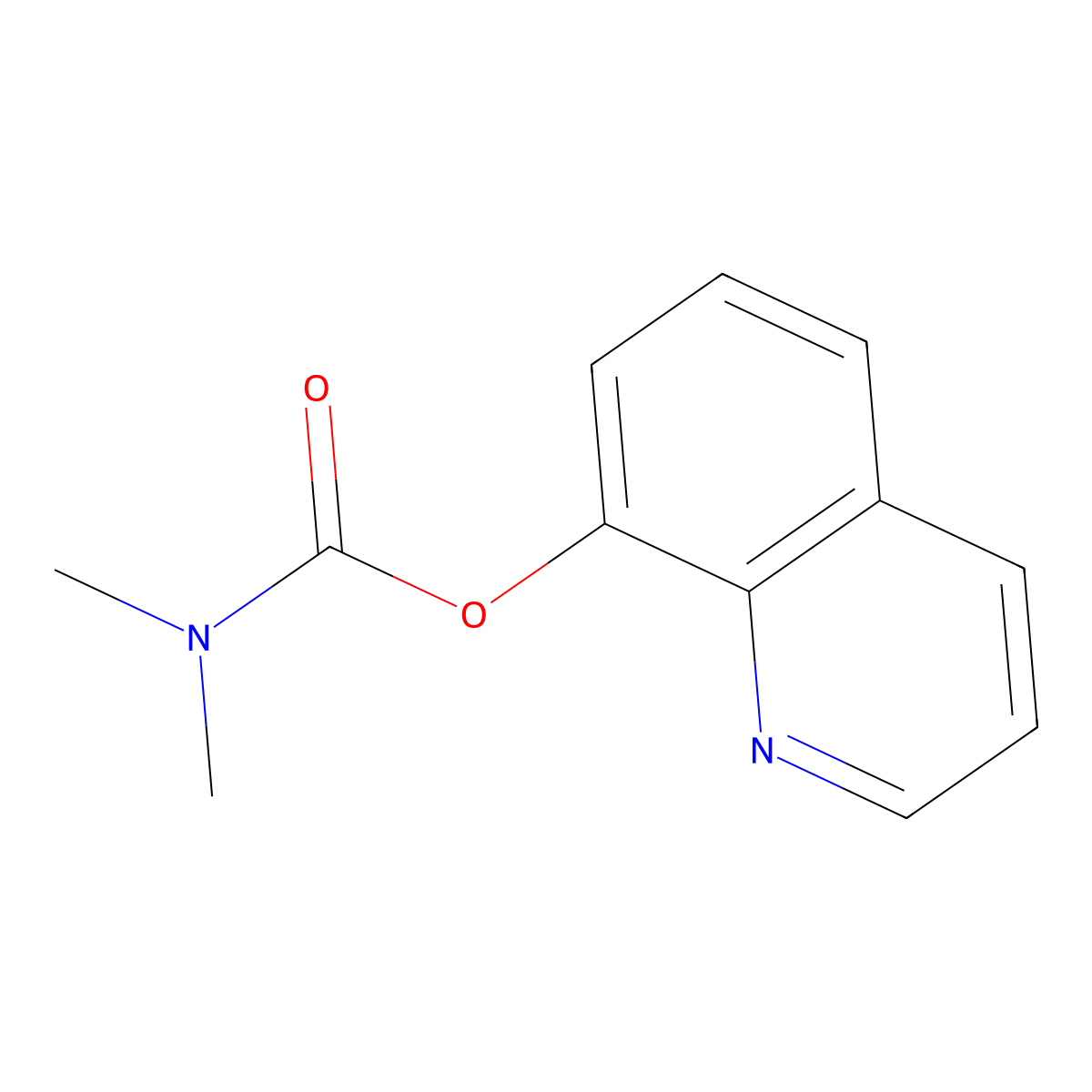 quinolin-8-yl N,N-dimethylcarbamate molecular structure, CAS 14628-15-0