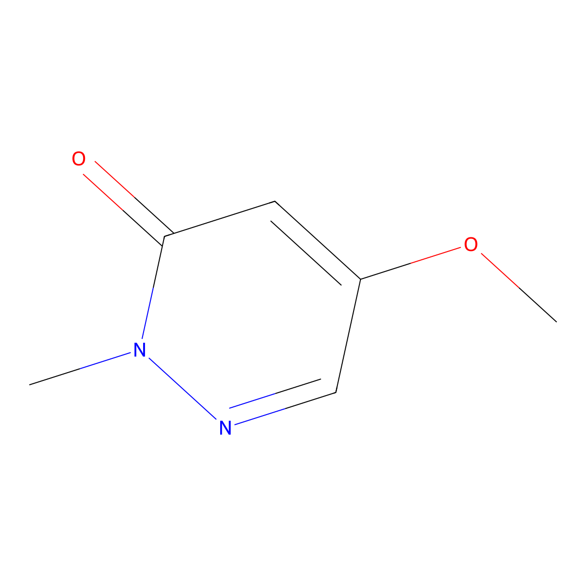 5-Methoxy-2-methyl-3(2H)-pyridazinone molecular structure, CAS 14628-58-1